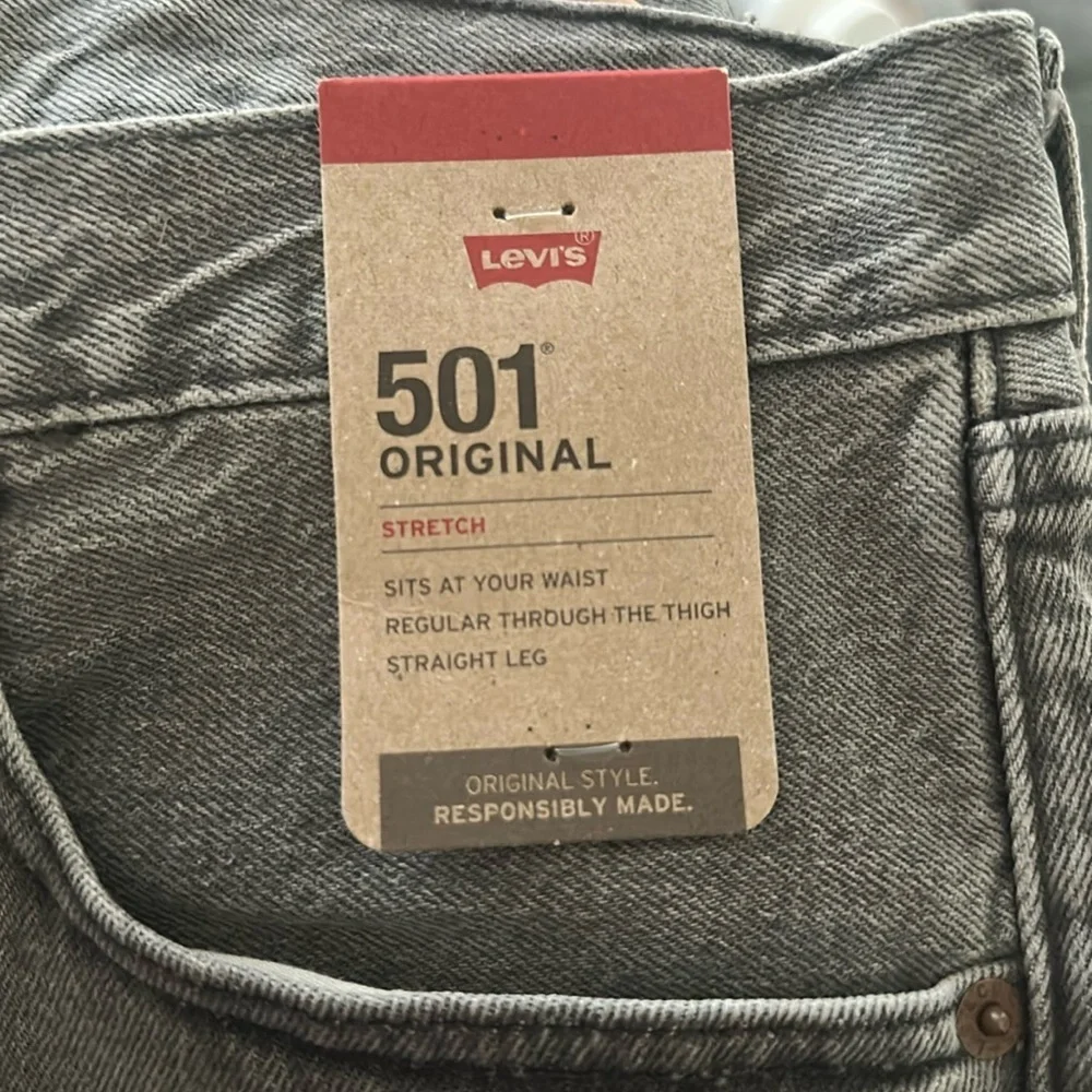 Levi's Gray Straight-Leg Jeans Classic Fit